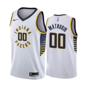 Dres Indiana Pacers Bennedict Mathurin 00 Nike 2022-23 Association Edition Bijela Swingman